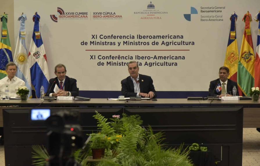 Abinader propone consultas entre ministros de Agricultura de Iberoamérica para mitigar el hambre
