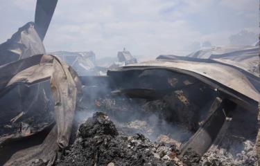 Se reactiva fuego en empresa de pacas de San Pedro de Macorís