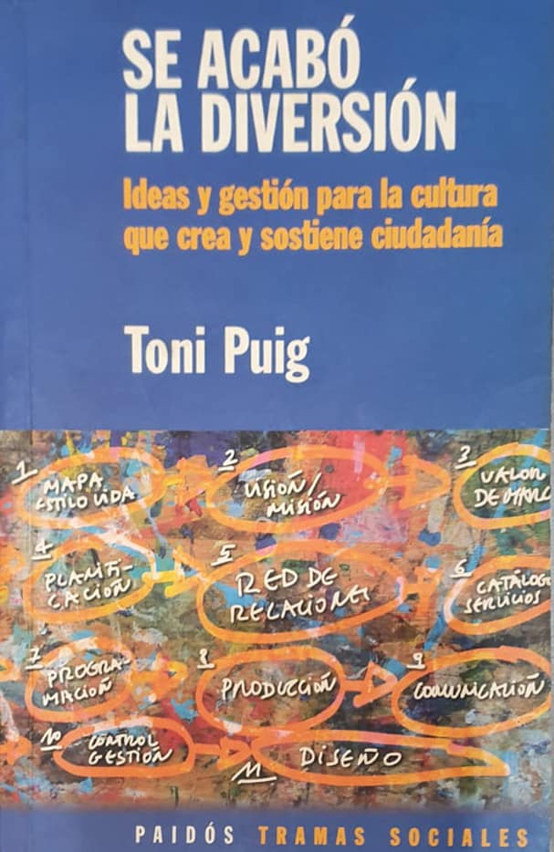 Toni Puig, Paidós, 2004, 317 págs. Ideas y gestión para la cultura que crea y sostiene ciudadanía. Solo facilitamos cultura cuando proponemos y creamos una vida mejor, esperanzada y emprendedora.