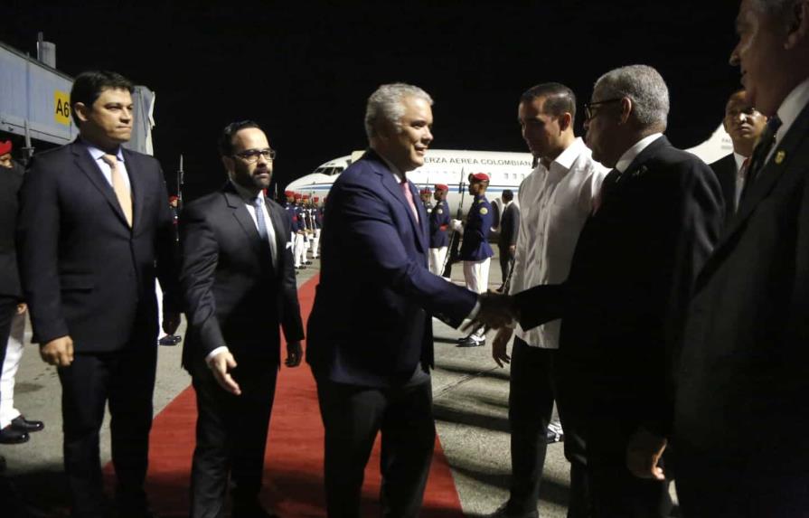 Presidente de Colombia Iván Duque llega a República Dominicana