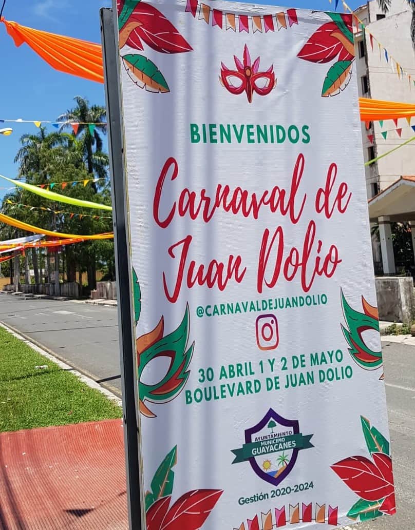 Así luce el boulevard de Juan Dolio, donde será el carnaval en su primer versión.