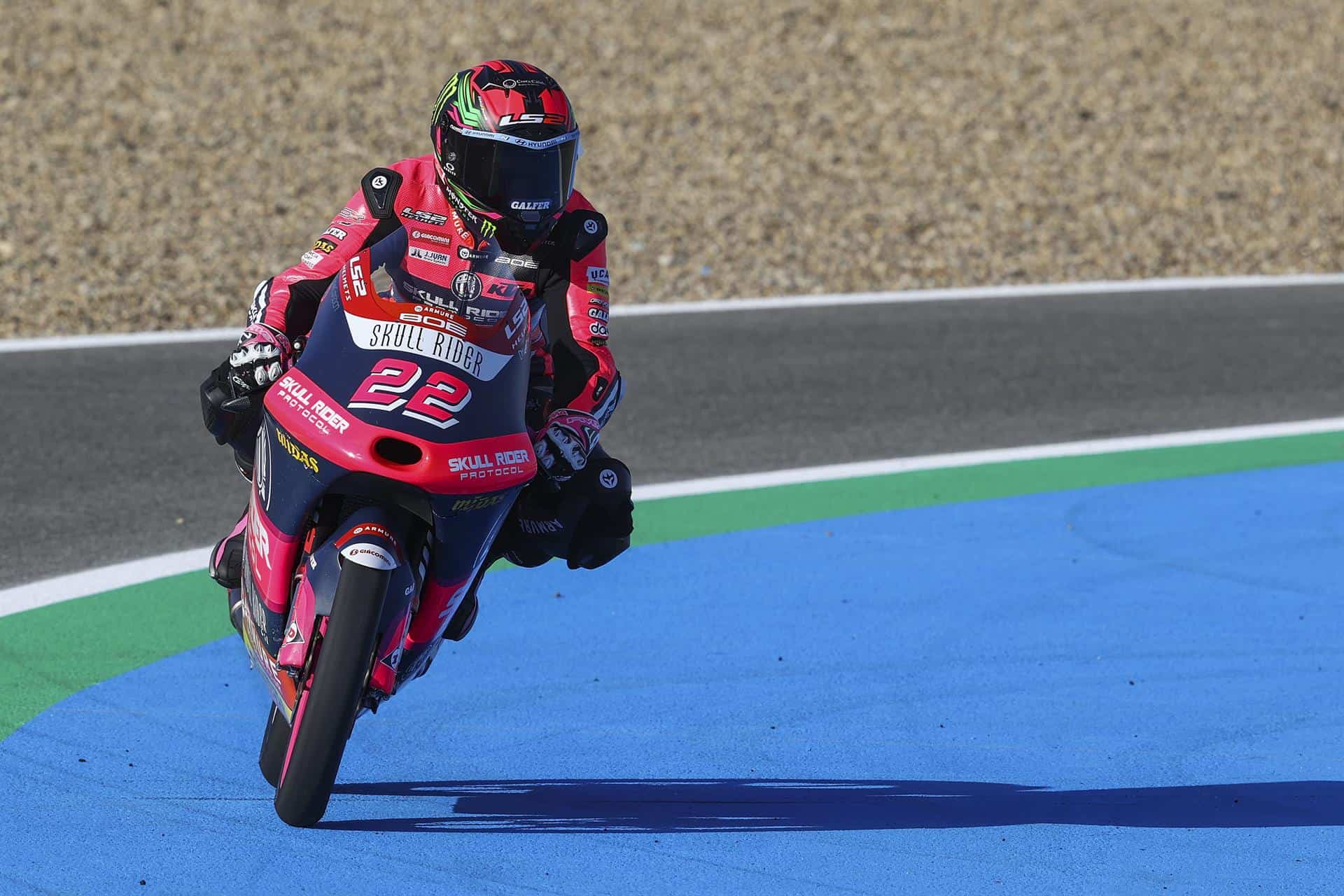  La piloto española de Moto3 Ana Carrasco (BOE SKX) durante el segundo entrenamiento libre del Gran Premio Red Bull de España que se disputa en el Circuito de Jerez-Ángel Nieto.