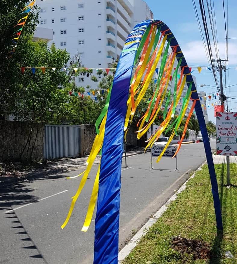 Así luce el boulevard de Juan Dolio, donde será el carnaval en su primer versión.