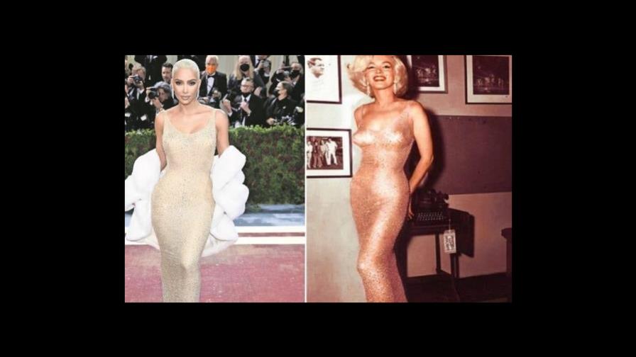 Historia del vestido con el que Marilyn Monroe le cantó a Kennedy y 60 años después usó Kim Kardashian