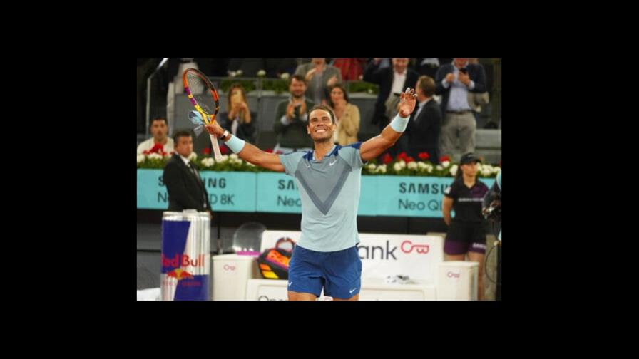 Rafael Nadal regresa con victoria en Madrid tras lesión