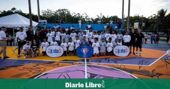 NBA remodeló la cancha del Club Quisqueya en La Romana