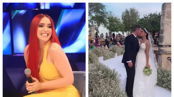 Karen Yapoort se llevó las flores de la boda de Francisca y ¡no estaba invitada!