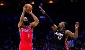 76ers empatan la serie de la mano de Harden y Embiid