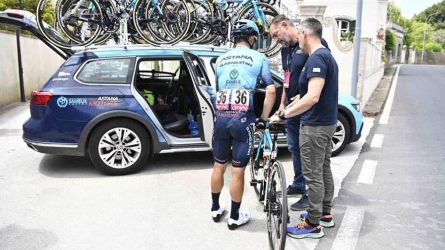 Se retiró Miguel Ángel López de la cuarta etapa del Giro de Italia