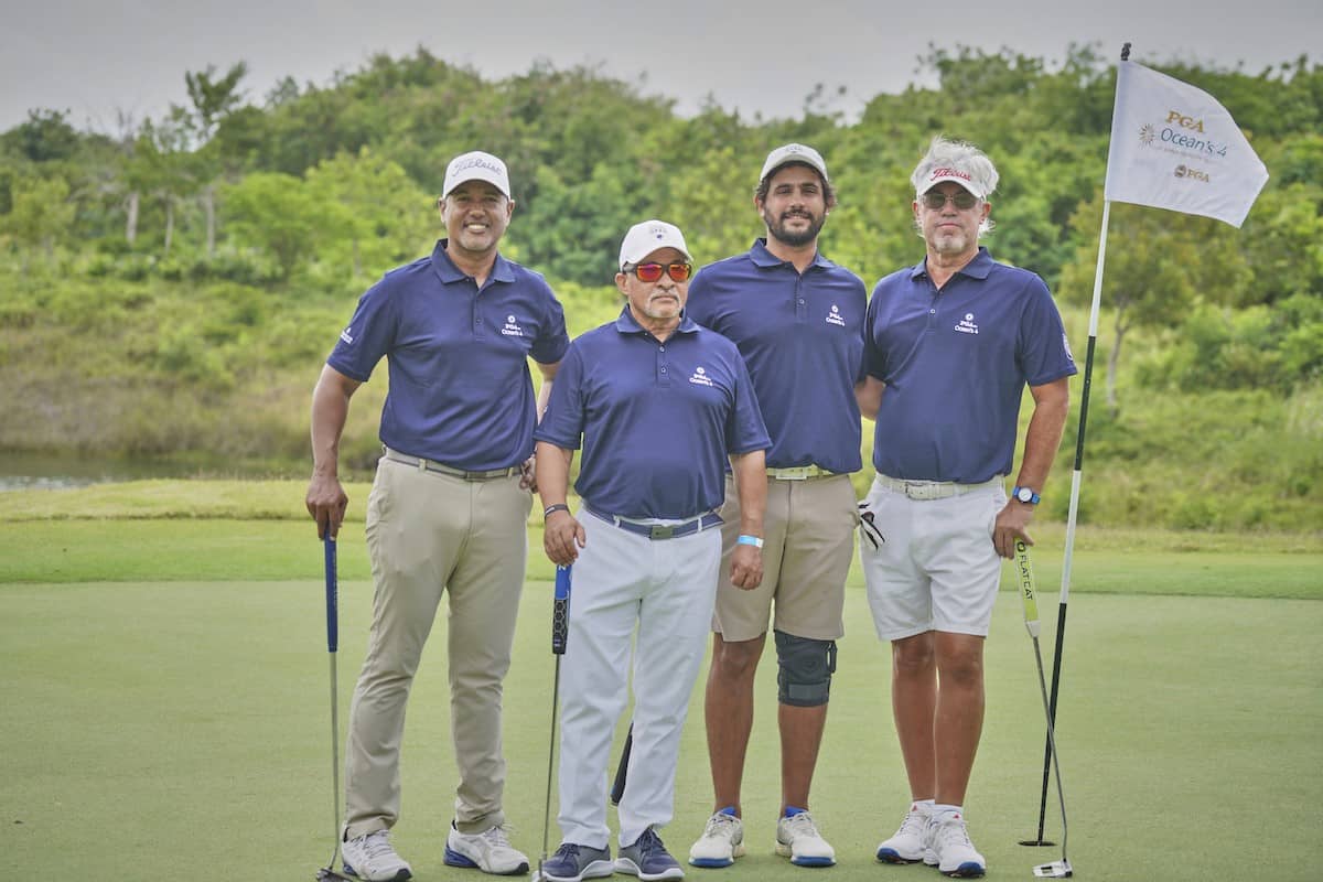 Luis Ecolástico, Gerardo Polonia, Arkel Fernández y Jean P. Fernández 