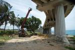 Comienzan los trabajos de reforzamiento de columnas del puente avenida Hípica