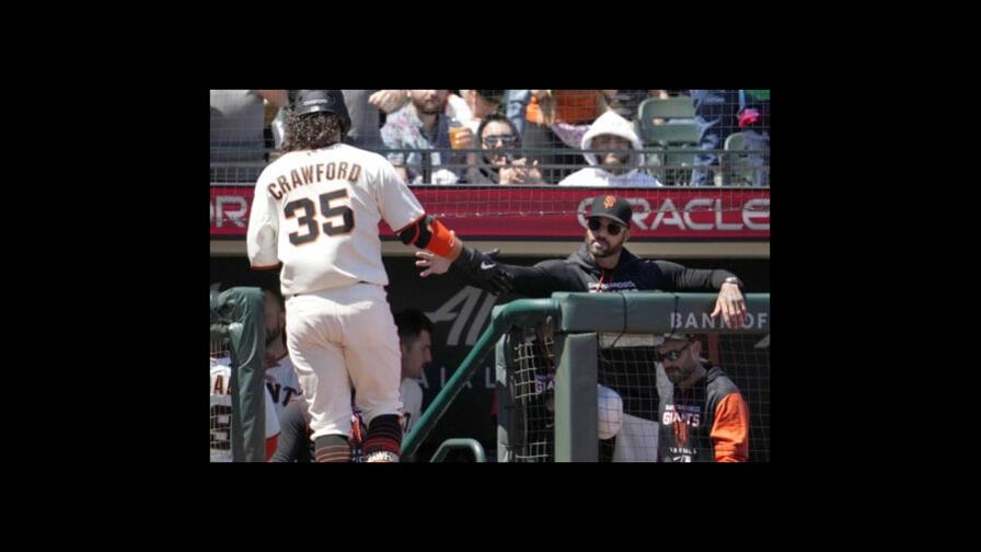 Crawford pega jonrón y los Gigantes vencen a Rockies por 10ma vez Crawford pega jonrón y los Gigantes vencen a Rockies por 10ma vez