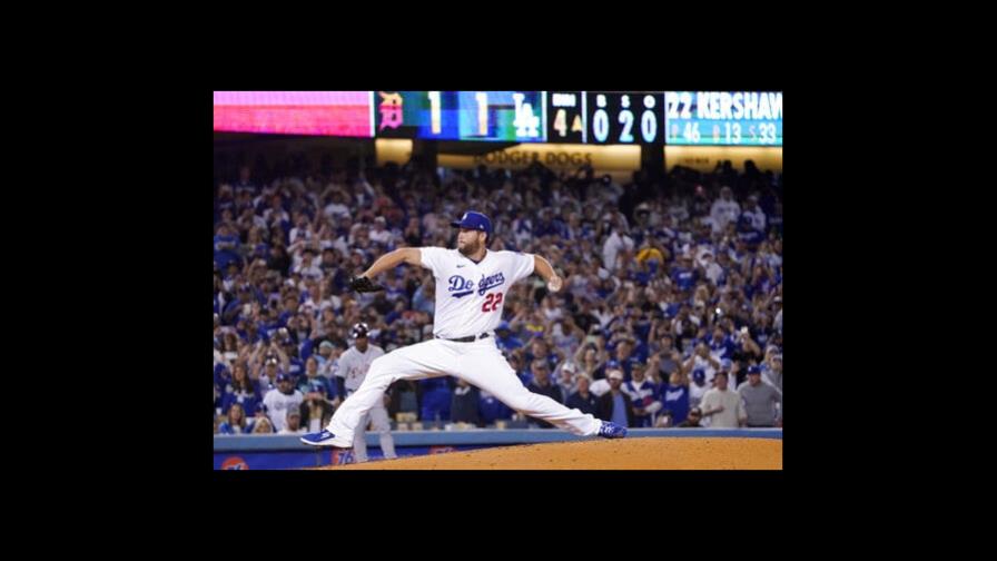 Los Dodgers descartan a Kershaw para duelo ante Filis
