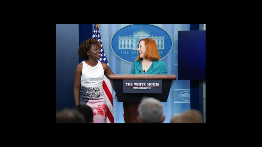 El adiós de Jen Psaki, efectiva portavoz de la Casa Blanca El adiós de Jen Psaki, efectiva portavoz de la Casa Blanca