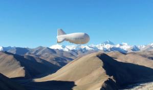 Científicos chinos logran récord mundial con vuelo de dirigible flotante
