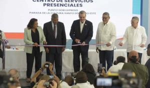 Presidente Abinader inaugura centro de servicios en Santo Domingo Este