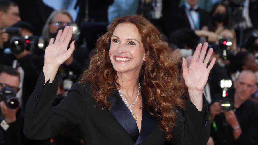 Julia Roberts luce su sonrisa en la alfombra roja del Festival de Cannes