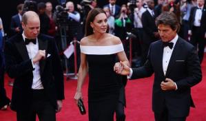 La complicidad entre los duques de Cambridge y Tom Cruise en el estreno de “Top Gun: Maverick”