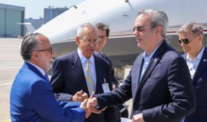 Abinader llega a Suiza para participar en Asamblea de la Salud y Foro Económico