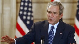 El expresidente George W. Bush expone sus lienzos inspirados en el 11-S