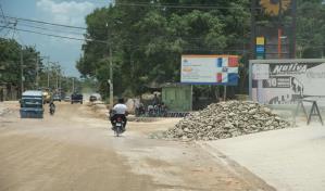 Terminarían carretera Manoguayabo en dos meses