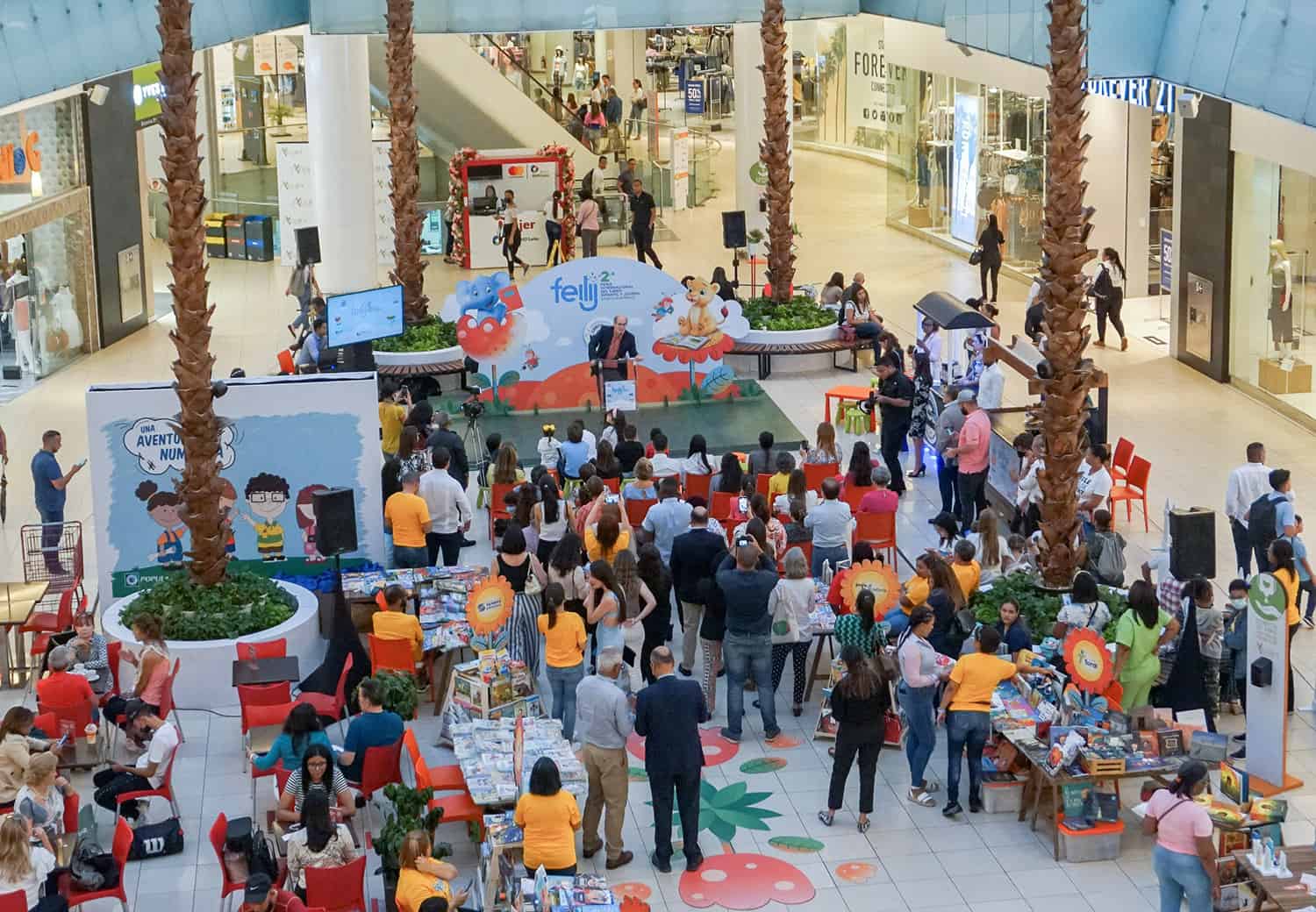 Vista aérea de la Segunda Feria Internacional del Libro Infantil y Juvenil de Santo Domingo