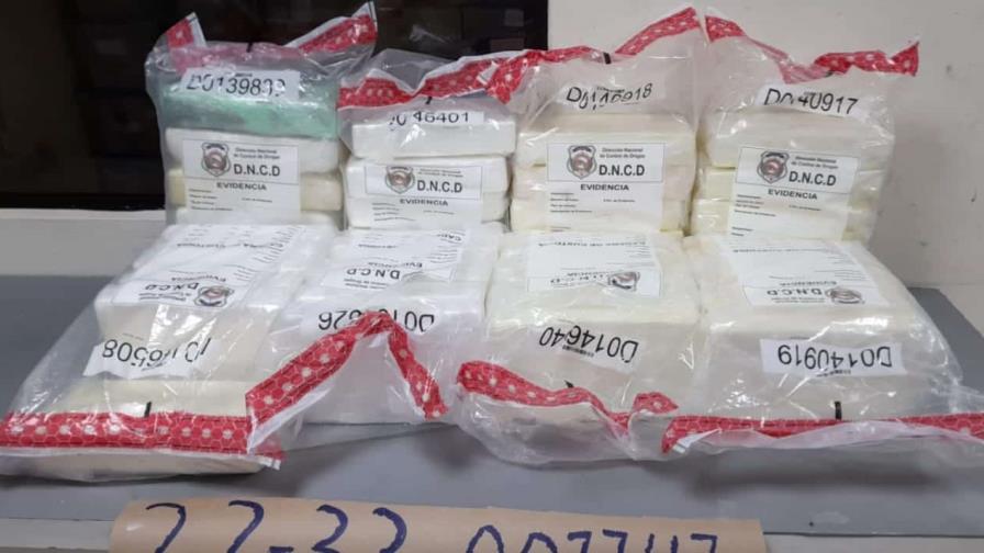 DNCD ocupa 48 paquetes de cocaína serían enviados a Puerto Rico a través del Puerto Multimodal Caucedo