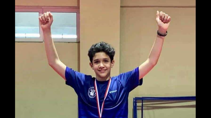 Rafael Cabrera es uno de América en división sub15 y 15 del mundo en tenis de mesa