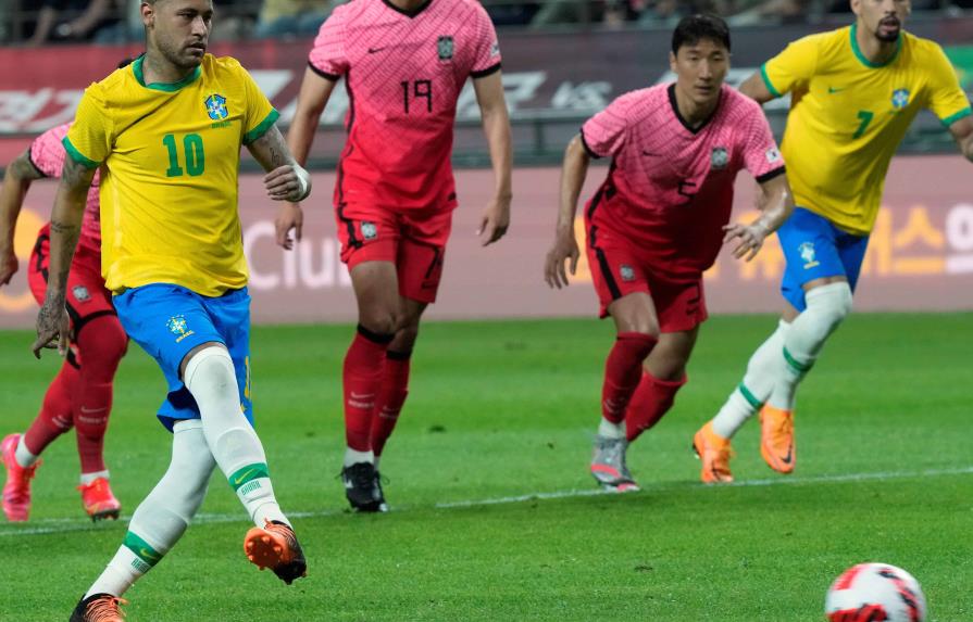 Neymar jugó y anota dos veces en goleada de Brasil a Corea del Sur