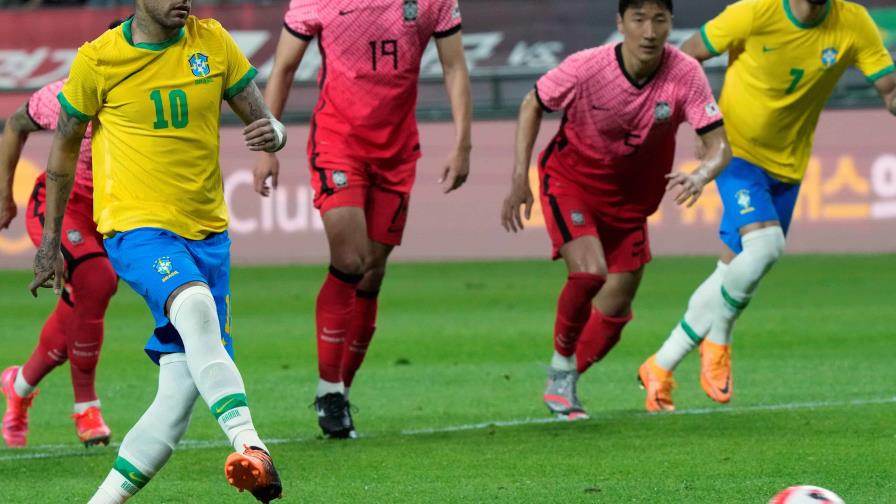 Neymar jugó y anota dos veces en goleada de Brasil a Corea del Sur