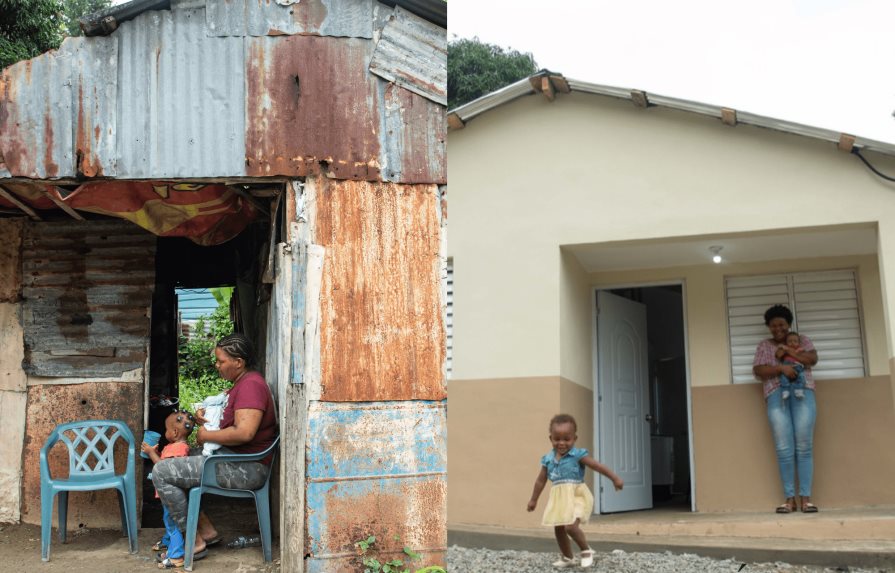 Vida de joven en Villa Altagracia va tomando color con la construcción de su vivienda