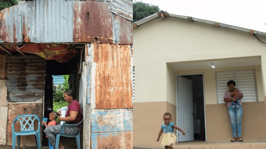 Vida de joven en Villa Altagracia va tomando color con la construcción de su vivienda