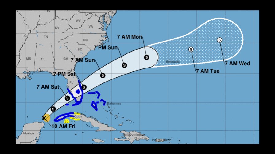 La primera depresión tropical atlántica deja fuertes lluvias en Cuba y EEUU