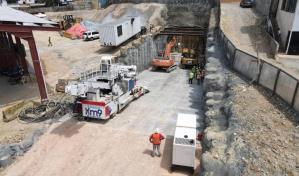 Concluye construcción del portal de túnel para interconexión del metro hacia Los Alcarrizos