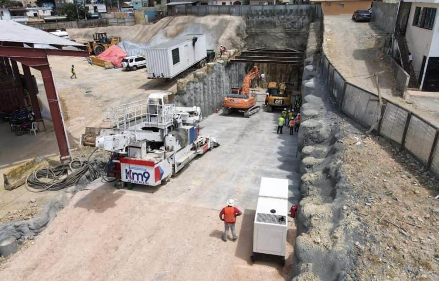 Concluye construcción del portal de túnel para interconexión del metro hacia Los Alcarrizos
