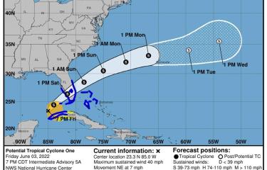 El sur de Florida se alista para primera tormenta de la temporada ciclónica