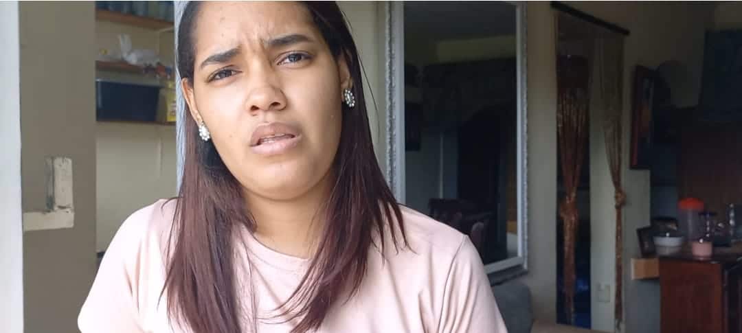 Mayra,vecina del joven herido