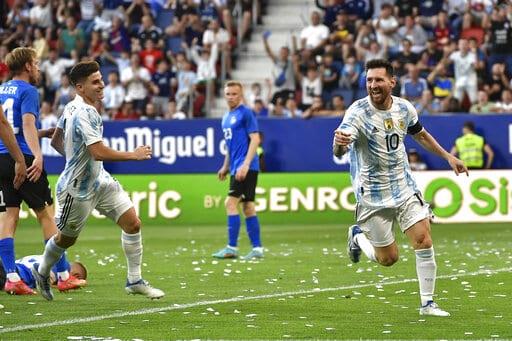 Repóker histórico de Lionel Messi con Argentina