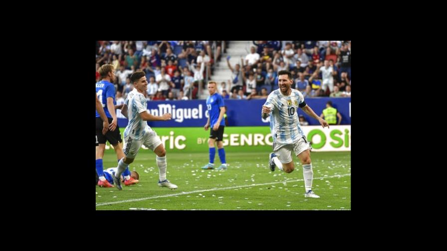 Repóker histórico de Lionel Messi con Argentina