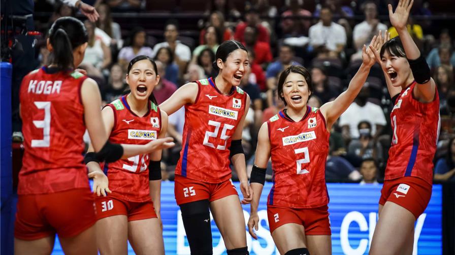 Las Reinas del Caribe pierden 3-1 de Japón en la Liga Voleibol de Naciones