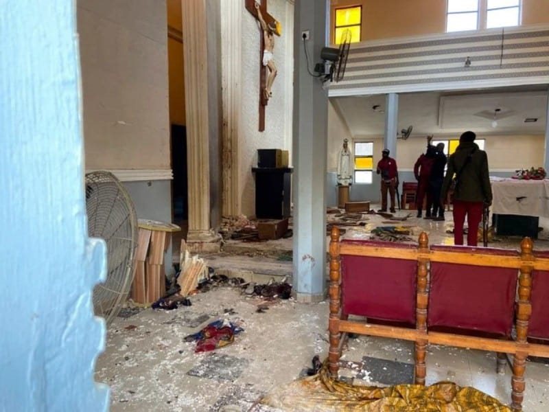 El ataque a una iglesia en Nigeria deja al menos a 21 muertos