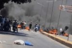 Protestan con quema de neumáticos en Navarrete y Licey por apagones Protestan con quema de neumáticos en Navarrete y Licey por apagones
