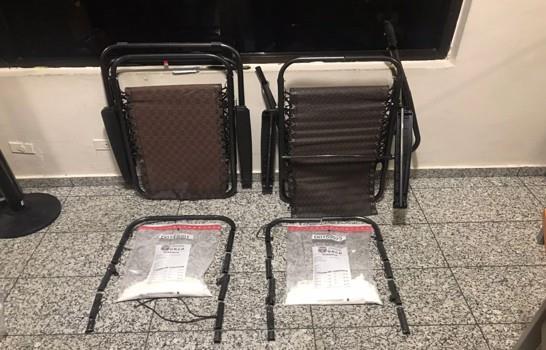 DNCD ocupa cocaína que sería enviada a Miami camuflada en sillas playeras