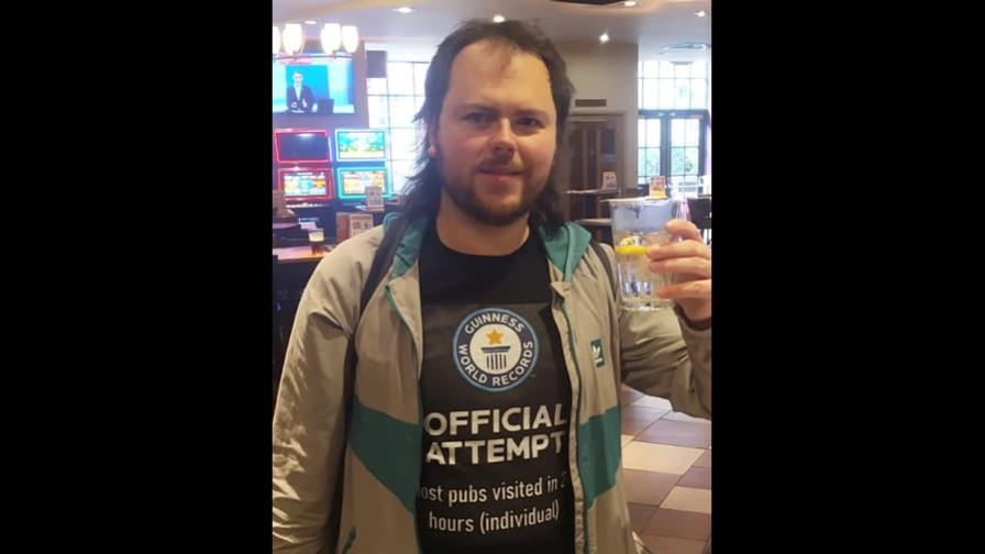 Récord Guiness: bebió en 56 pubs en 24 horas