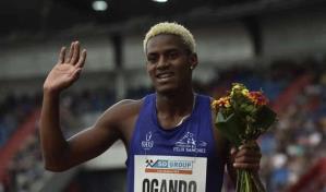 El dominicano Ogando, segundo en los 200 metros con nuevo r&eacute;cord nacional