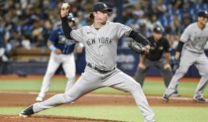 Gerrit Cole pierde el sin hit en la 8va; Yanquis vencen a Rays