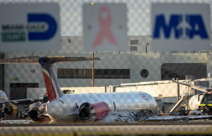 Hospitalizados en accidente del avión dominicano con heridas leves