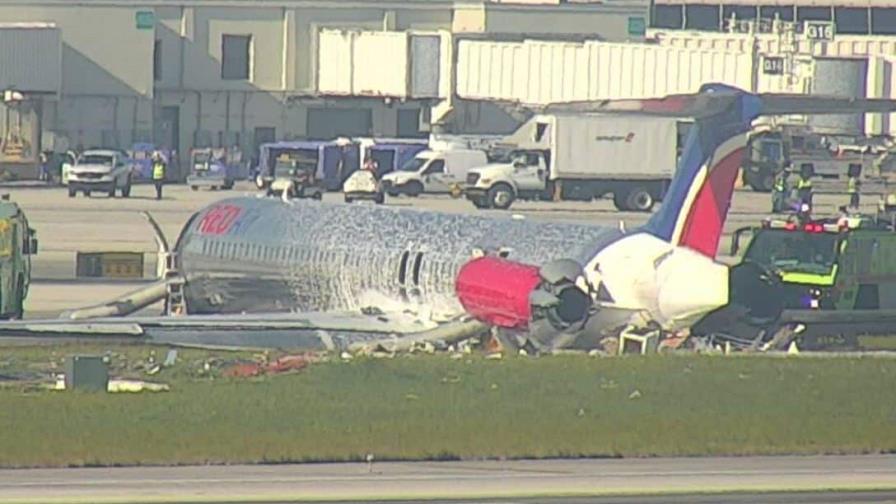 Red Air dice avión accidentado en Miami presentó dificultades técnicas