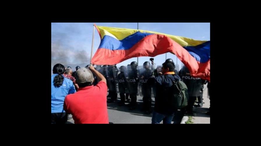 Un manifestante indígena murió en protestas contra gobierno de Ecuador Un manifestante indígena murió en protestas contra gobierno de Ecuador