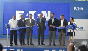 Abinader encabeza inauguracion de un centro de diseño industrial de la empresa Eaton